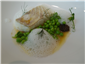 turbot and peas